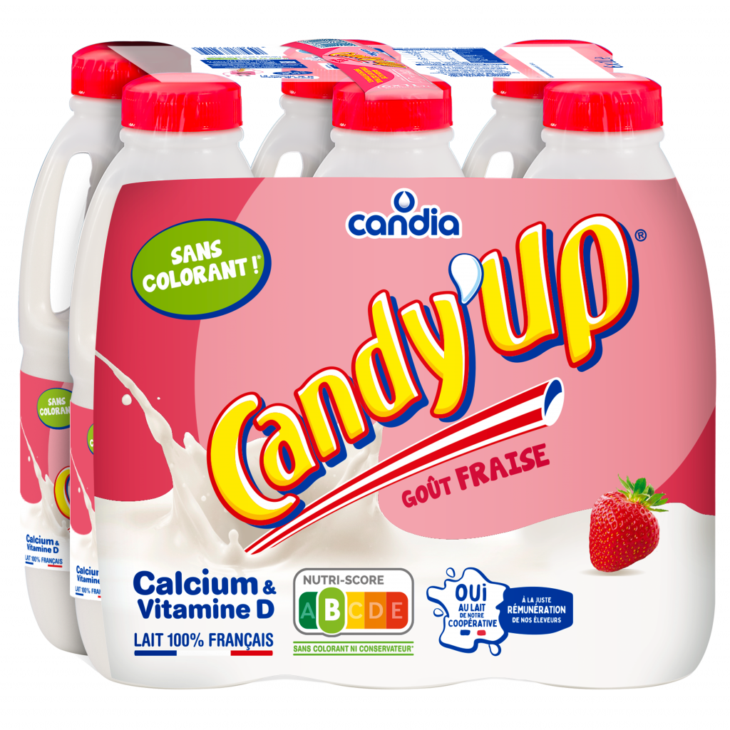 Logo Candy&rsquo;up Fraise BP 1L X6